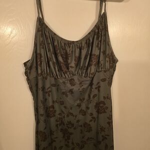 SHEIN Curve 2XL Olive Dress